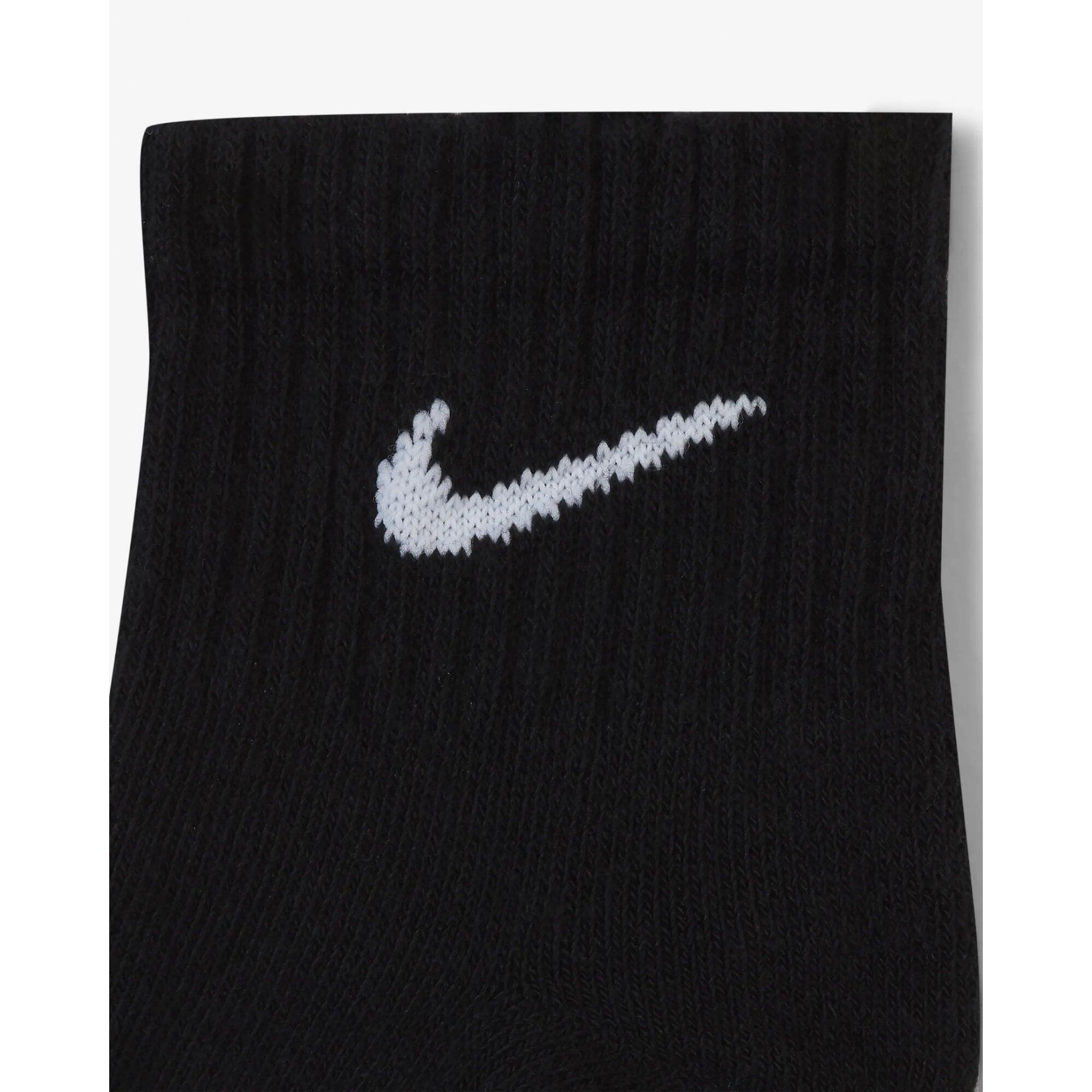 Nike Everyday Cushioned Quarter Socks (3Pk) BLACK/WHITE 4/5