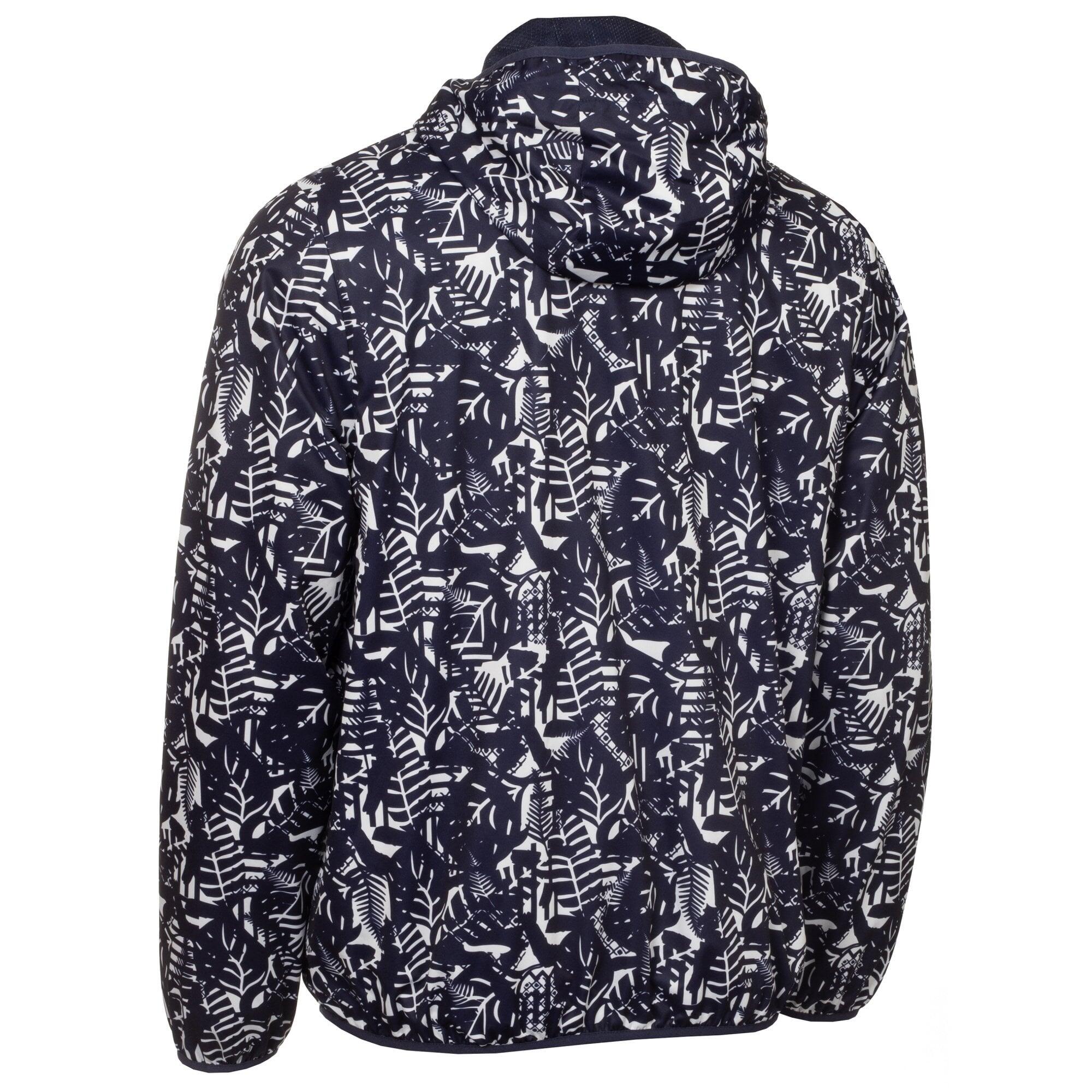 Calvin Klein Printed Windbreaker - White/Evening Blue 2/5