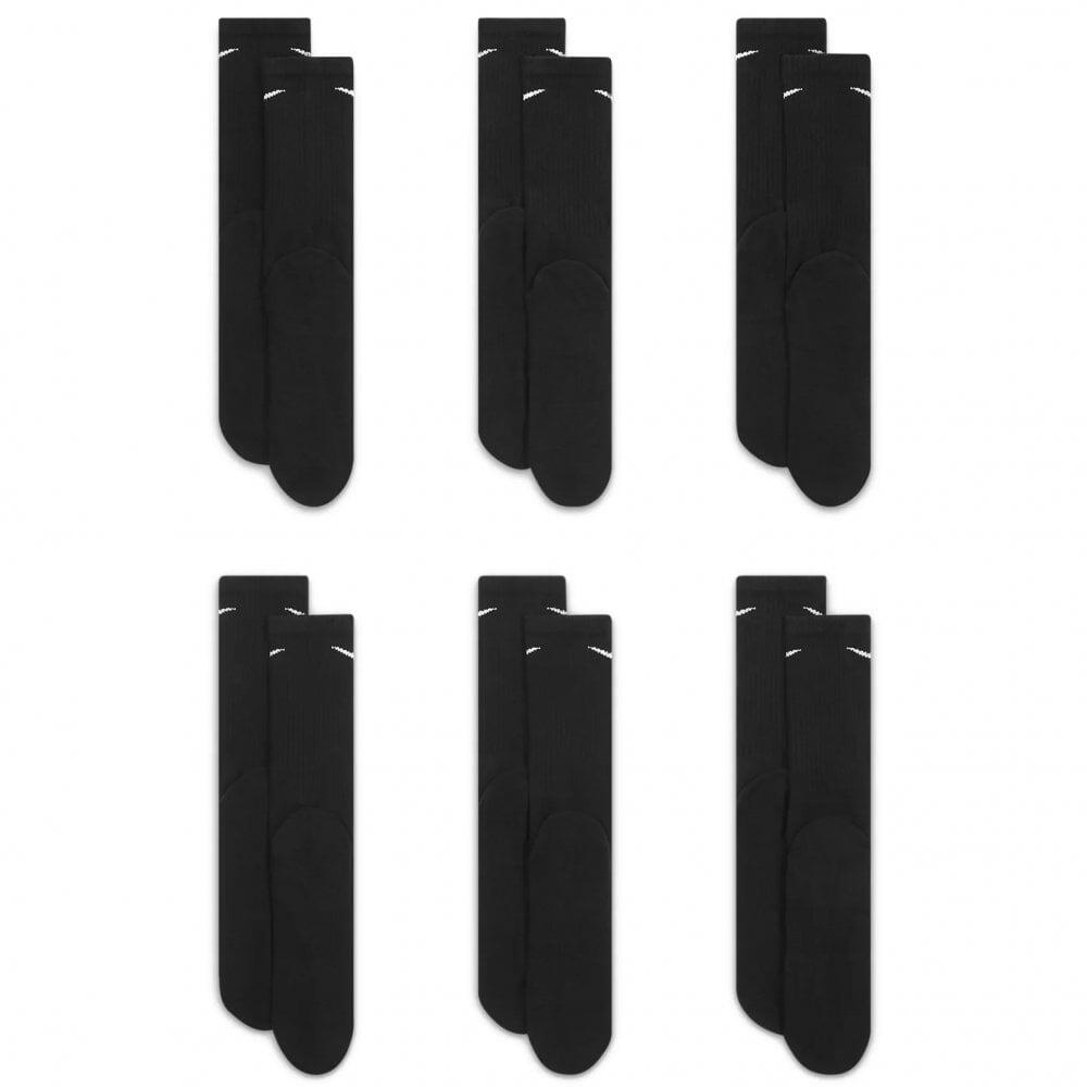 Uniseks Adult Everyday Gewatteerde Sokken (Set van 6) (Zwart) 2/3