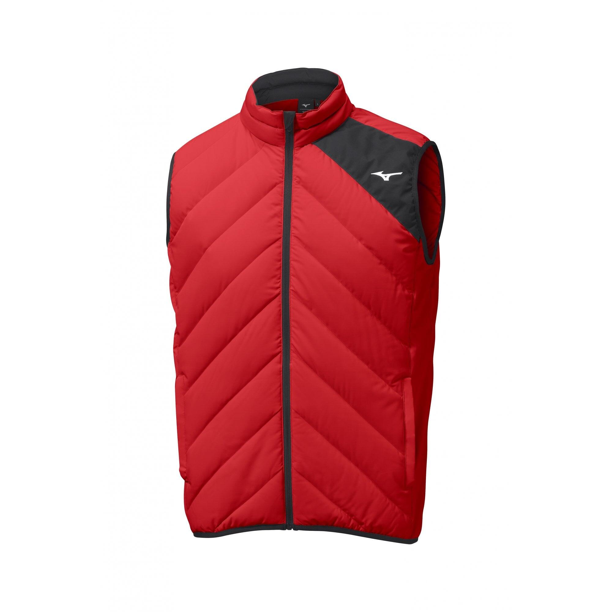 Mizuno Breath Thermo Move Down Gilet Red 1/4