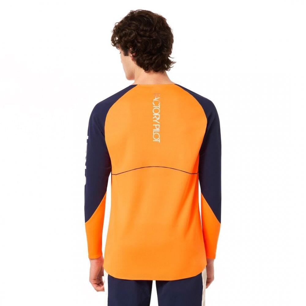 Oakley Maven Scrub LS Jersey MTB - Orange/Blue 2/6