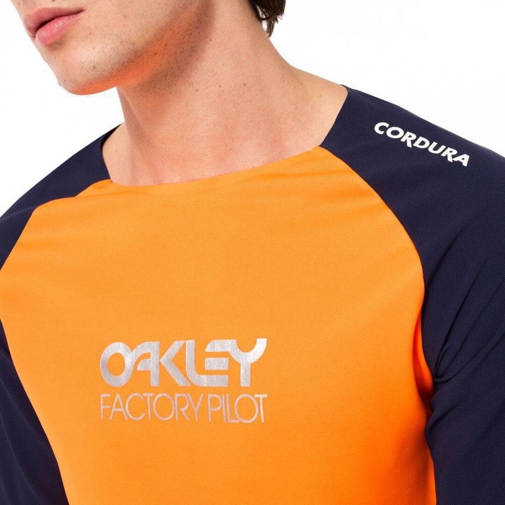Oakley Maven Scrub LS Jersey MTB - Orange/Blue 3/6