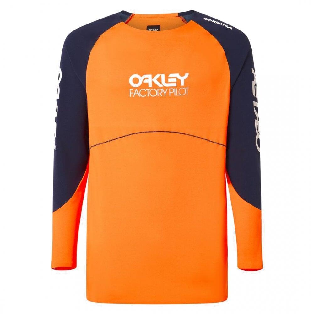 Oakley Maven Scrub LS Jersey MTB - Orange/Blue 5/6