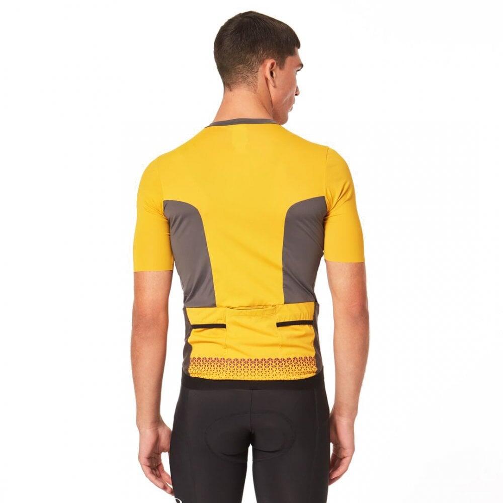 Oakley POINT TO POINT JERSEY Cycling - Amber Yellow 2/5