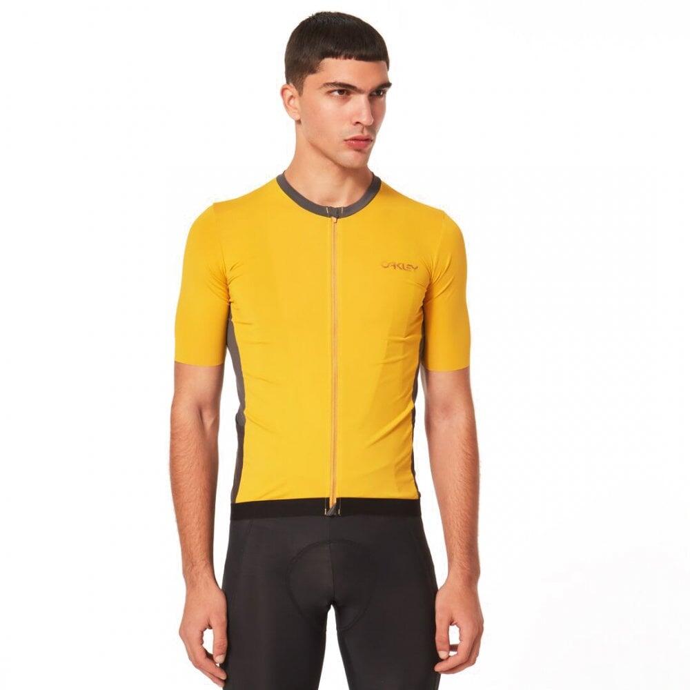 Oakley POINT TO POINT JERSEY Cycling - Amber Yellow 1/5