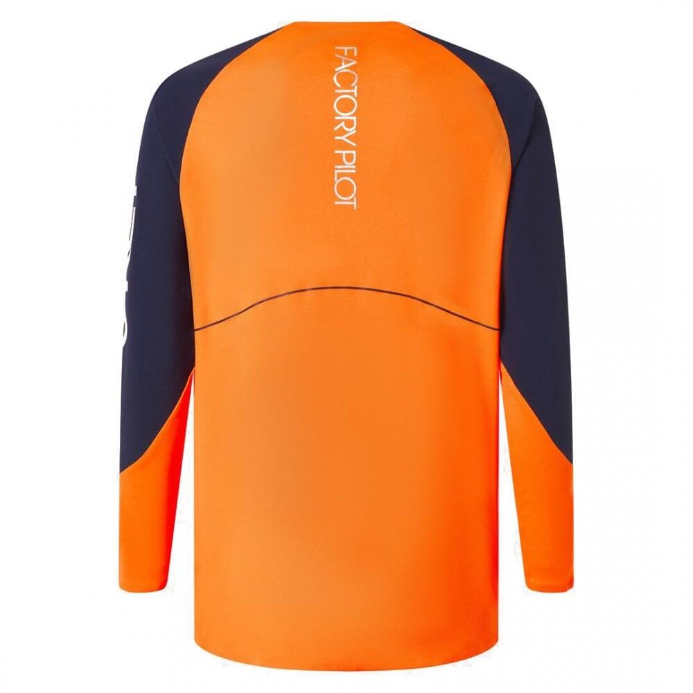 Oakley Maven Scrub LS Jersey MTB - Orange/Blue 6/6