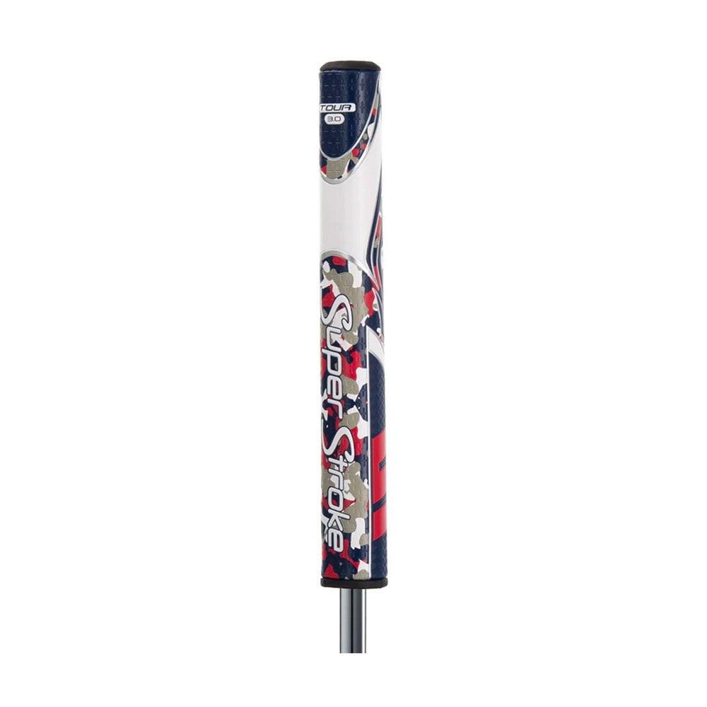 SuperStroke Zenergy Tour 3.0 Red/White/Blue Camo Putter Grip 2/3