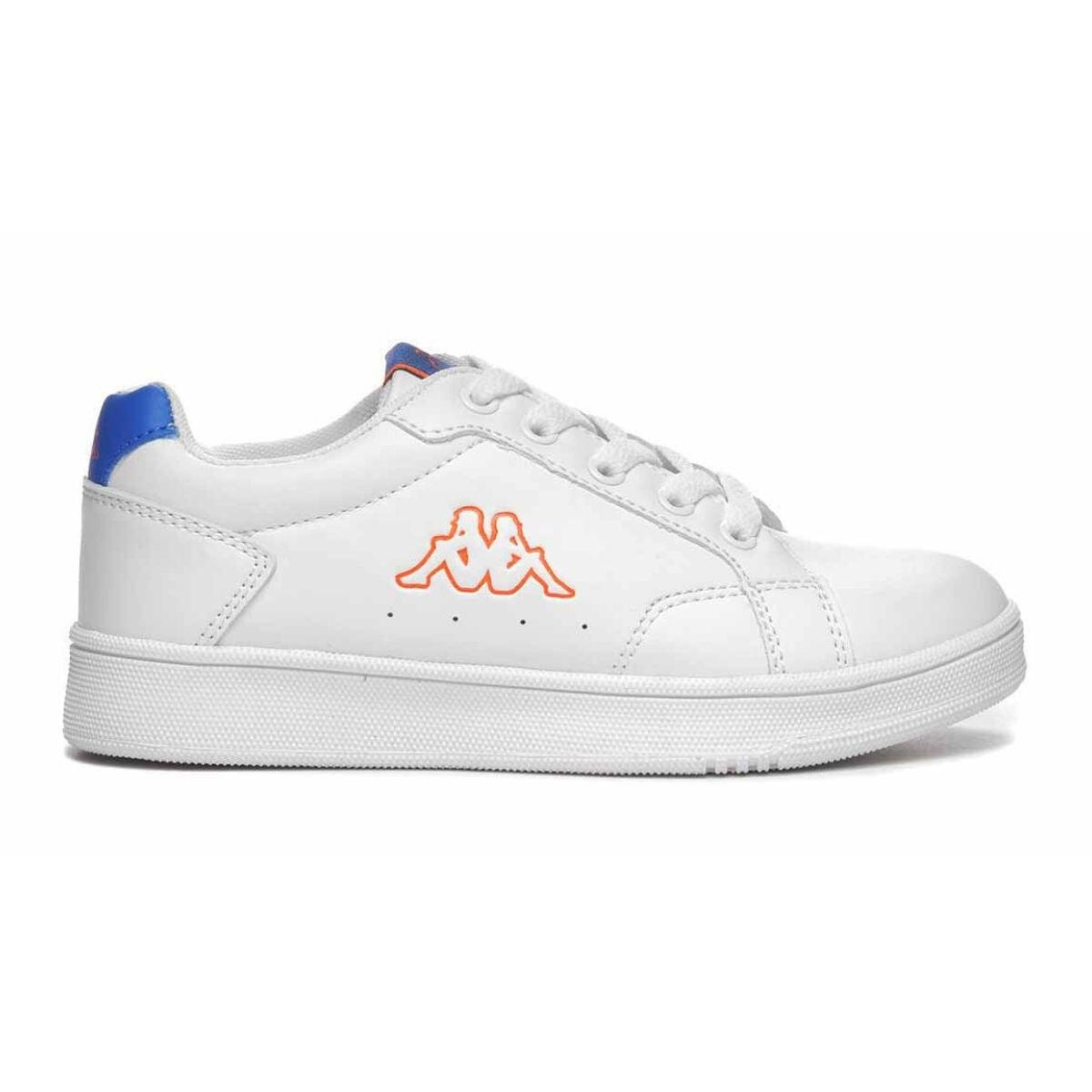 blanco / azul / naranja