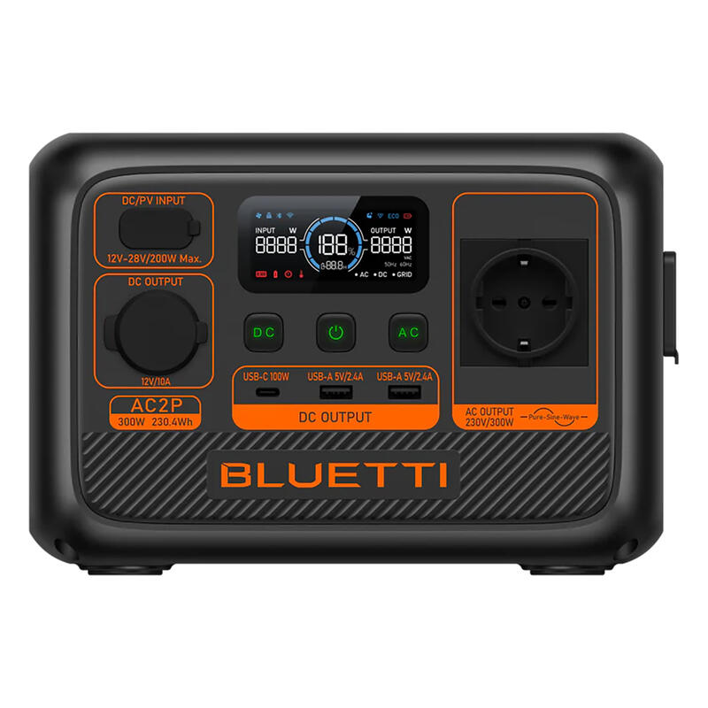 Stacja Zasilania BLUETTI AC2P,  Akumulator 230 Wh, 300 W