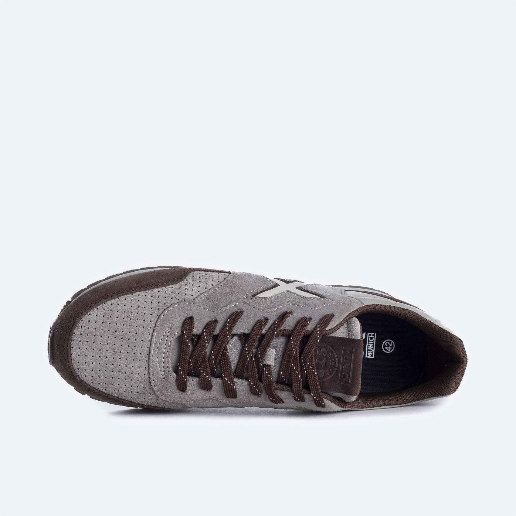 Zapatillas para hombre Munich Dash premium en color marron 3/5