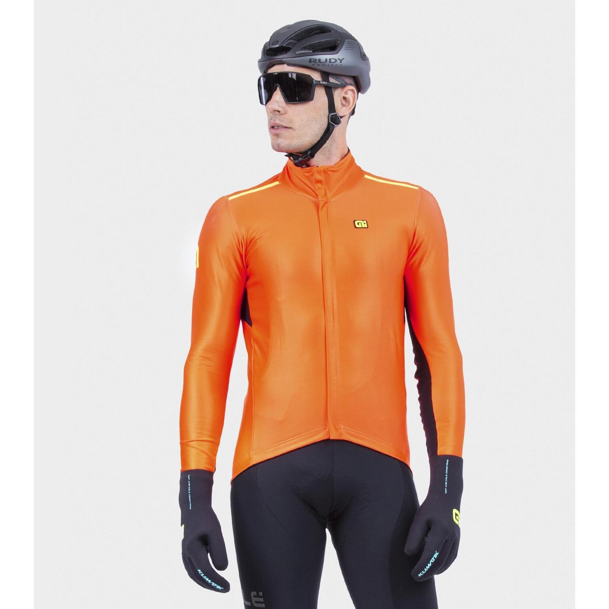 Alé Cycling - Veste Imperméable - Klimatik K-tornado - Coupe Vent - Noir|orange - Decathlon