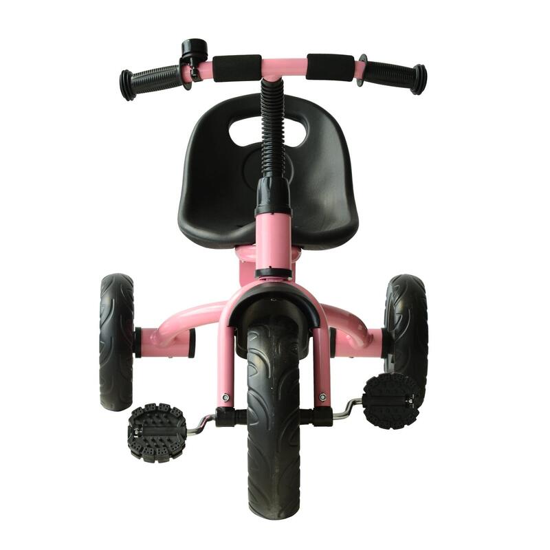 Triciclo para Niños HOMCOM 74x49x55cm Rosa