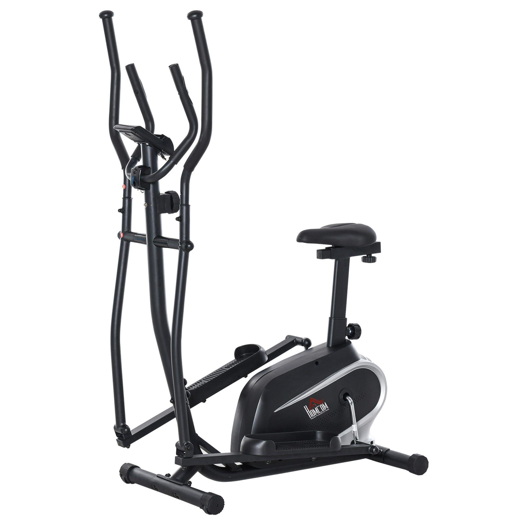 Bicicleta elíptica de fitness com resistência magnética ajustável