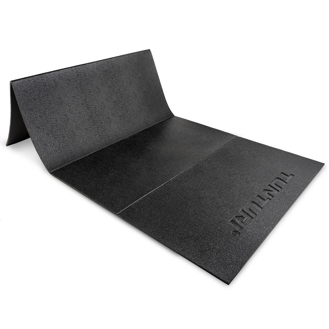 TUNTURI Fitnessmat  Voor Buiten - Extra dik - Antislip - Pilates mat - Opvouwbaar