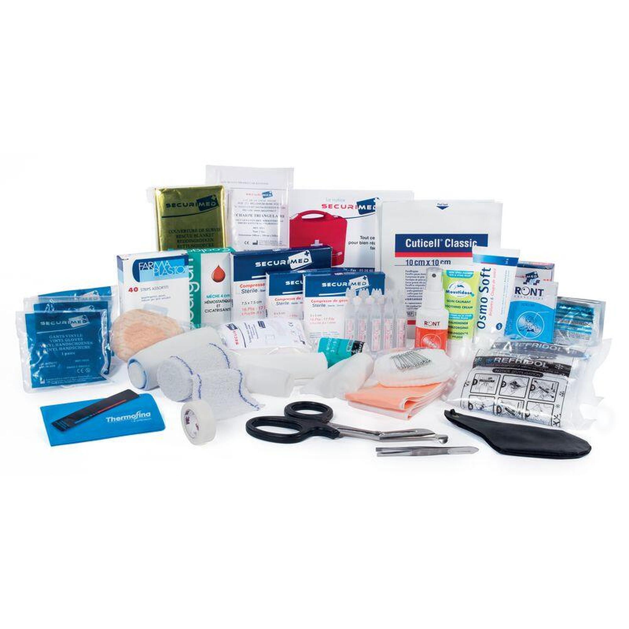 Securimed - Kit Recharge Armoire À Pharmacie De 1er Secours 1 Porte - 117 Pièces - Trousse De Secours - Taille Unique - Decathlon