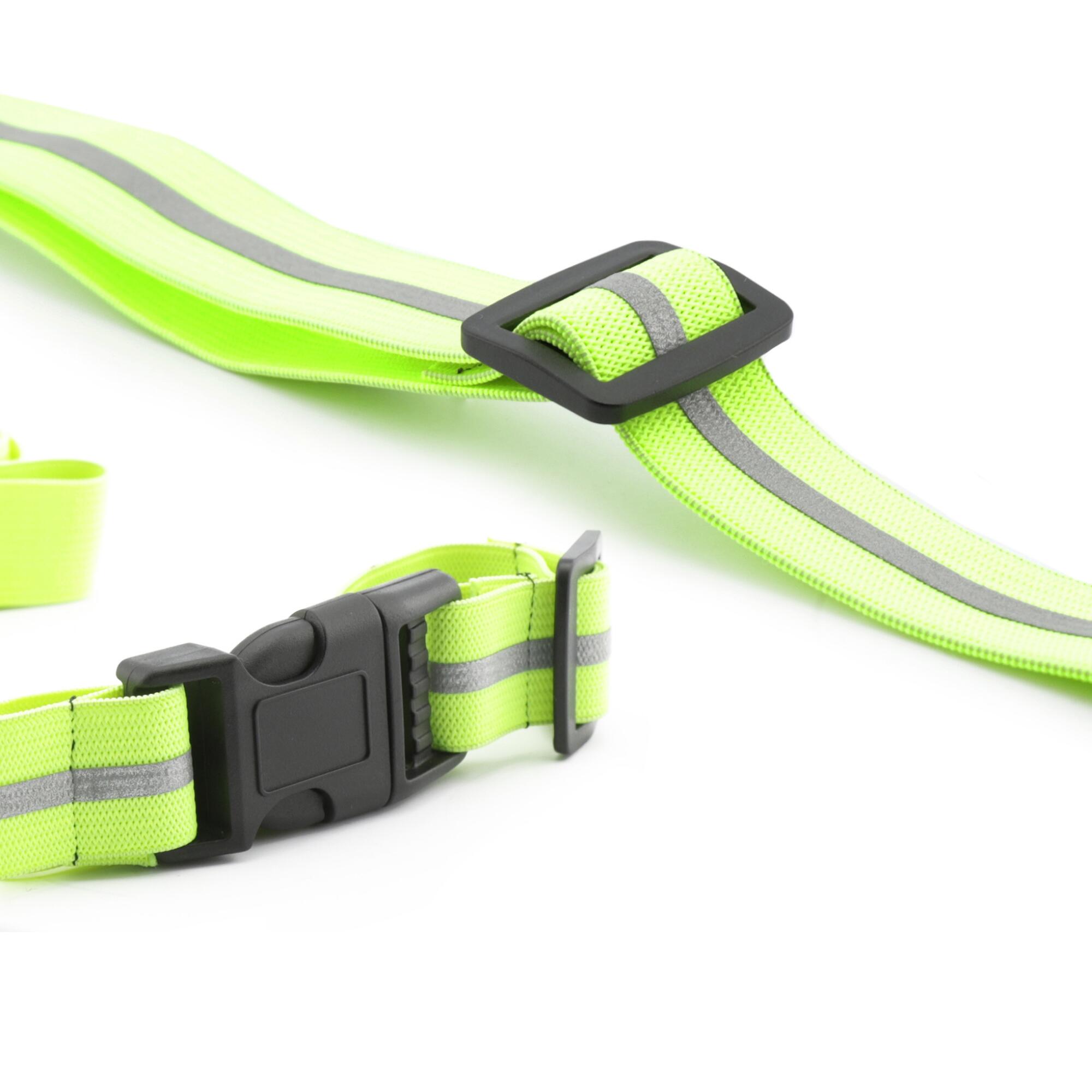 Lampe frontale de poitrine LED – Éclairage de course – Vert – Réglable 3/7