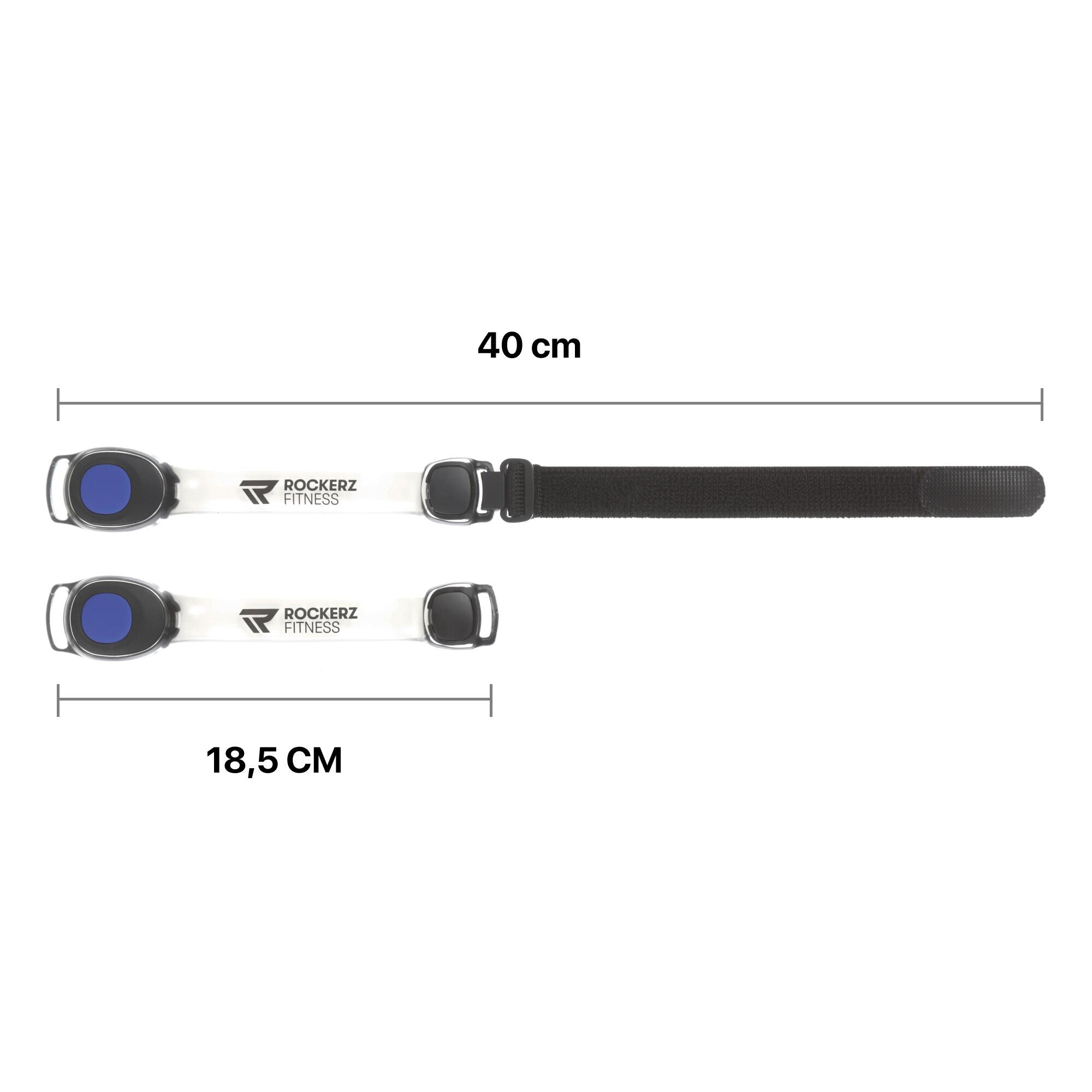 Éclairage de course – Lumières de course – LED – Bleu – À porter autour des bras 6/7