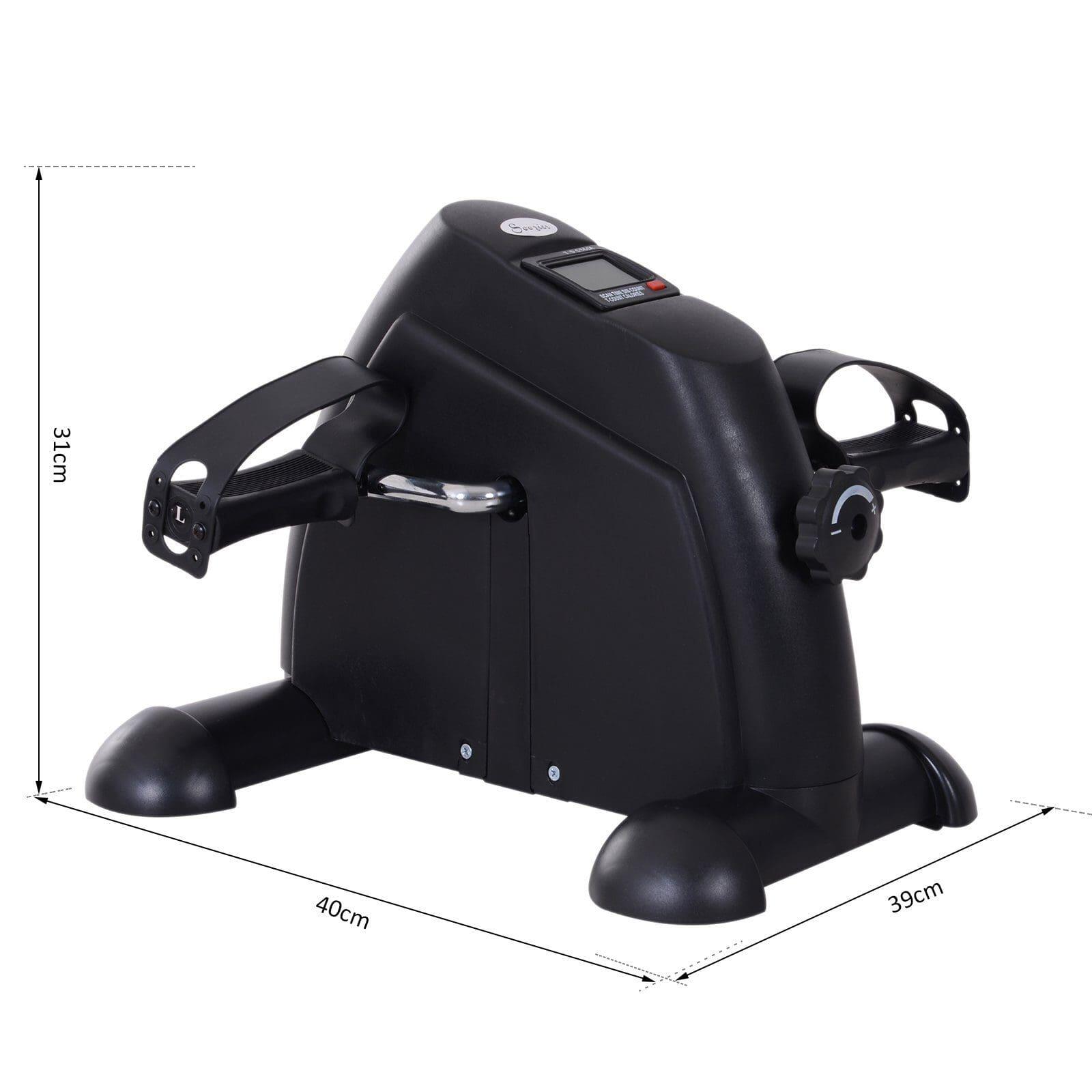 HOMCOM Mini Bicicleta Estática 39x40x31 cm Preto HOMCOM