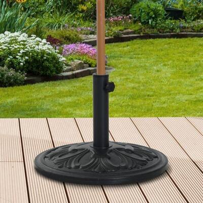 Base de Sombrilla Outsunny Ø48x34 cm Negro