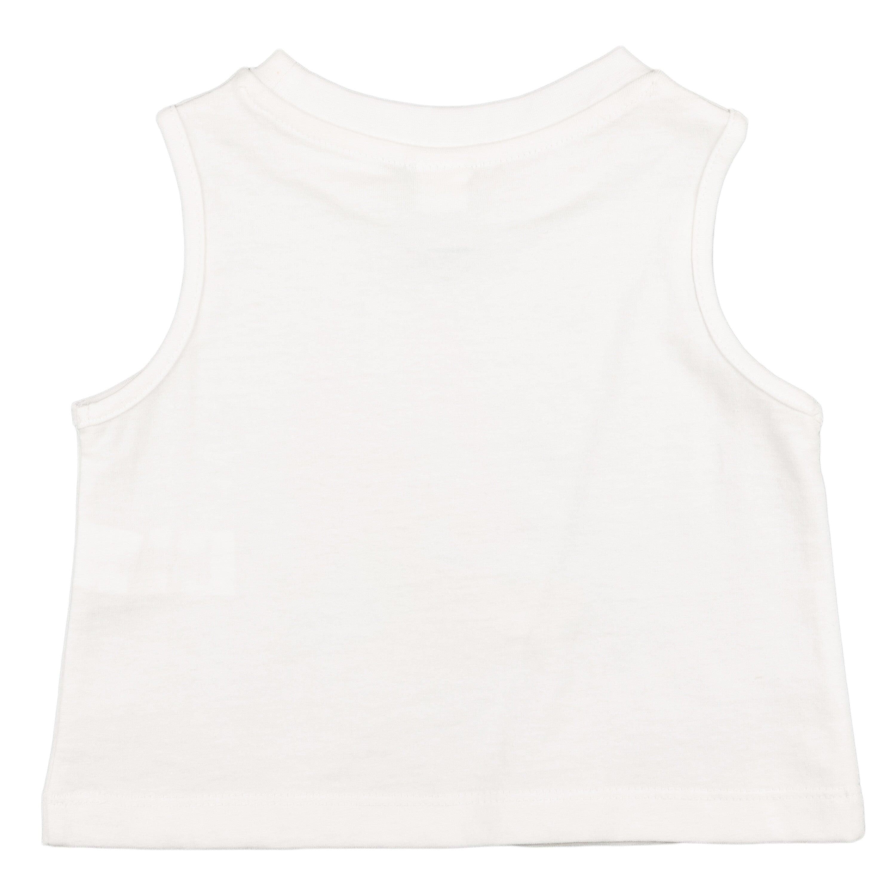 Camiseta de niña blanca de tirantes 3/3