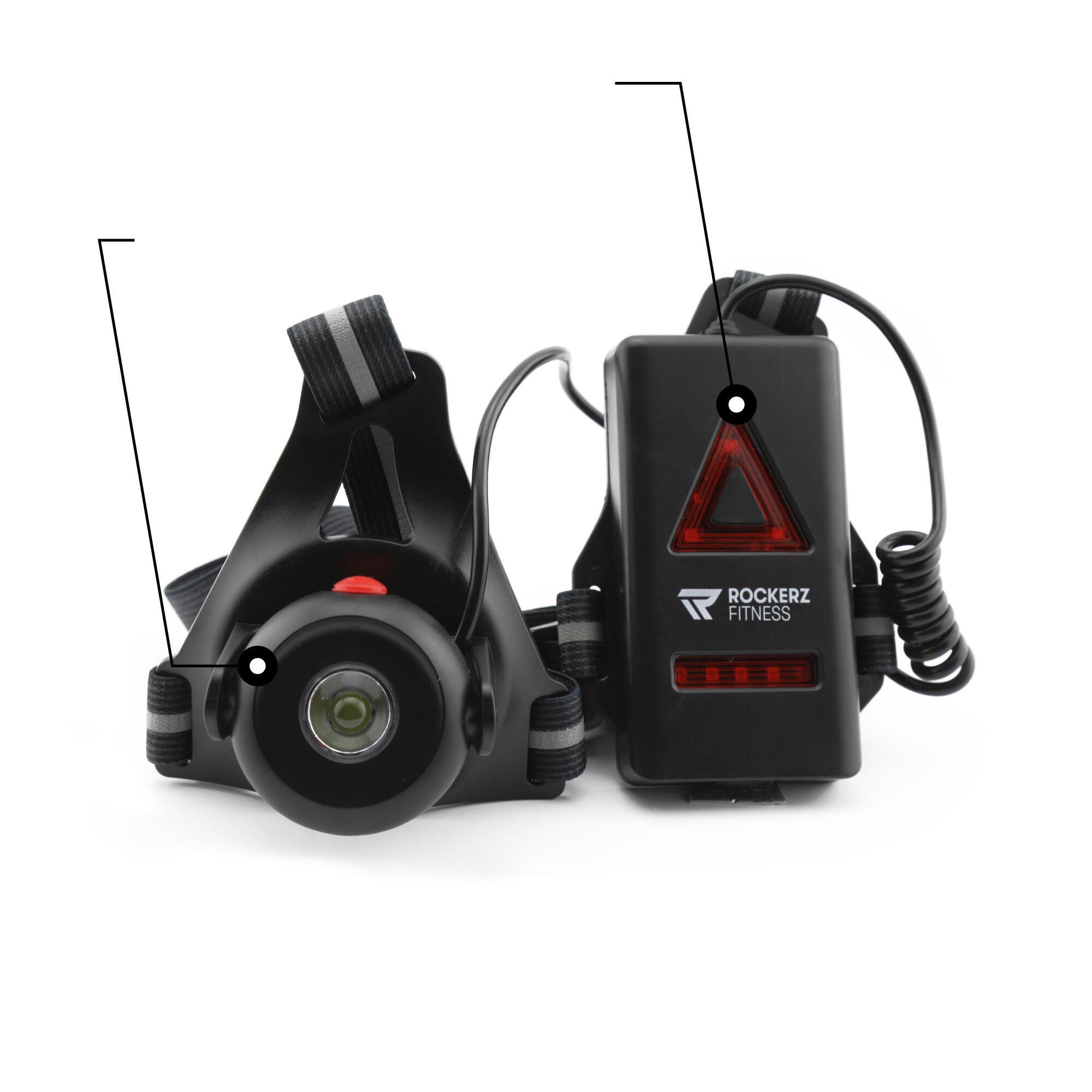 Lampe de poitrine LED – Éclairage de course – Noir – Réglable 2/7