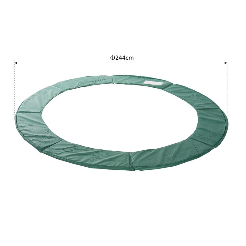 Cobertura de Proteção para Trampolim 244 cm Verde HOMCOM