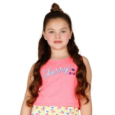 Charanga Camiseta de niña fucsia
