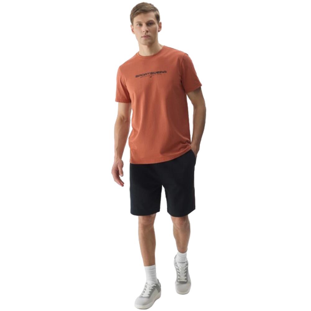 Calções em algodão desportivo de homem 4f. Preto