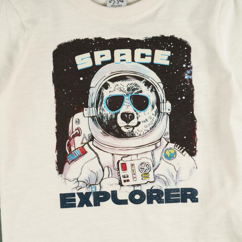 Charanga Camiseta de niño color crudo Space