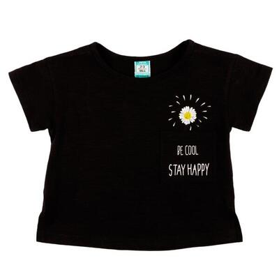 Charanga Camiseta de niña y bebé negro