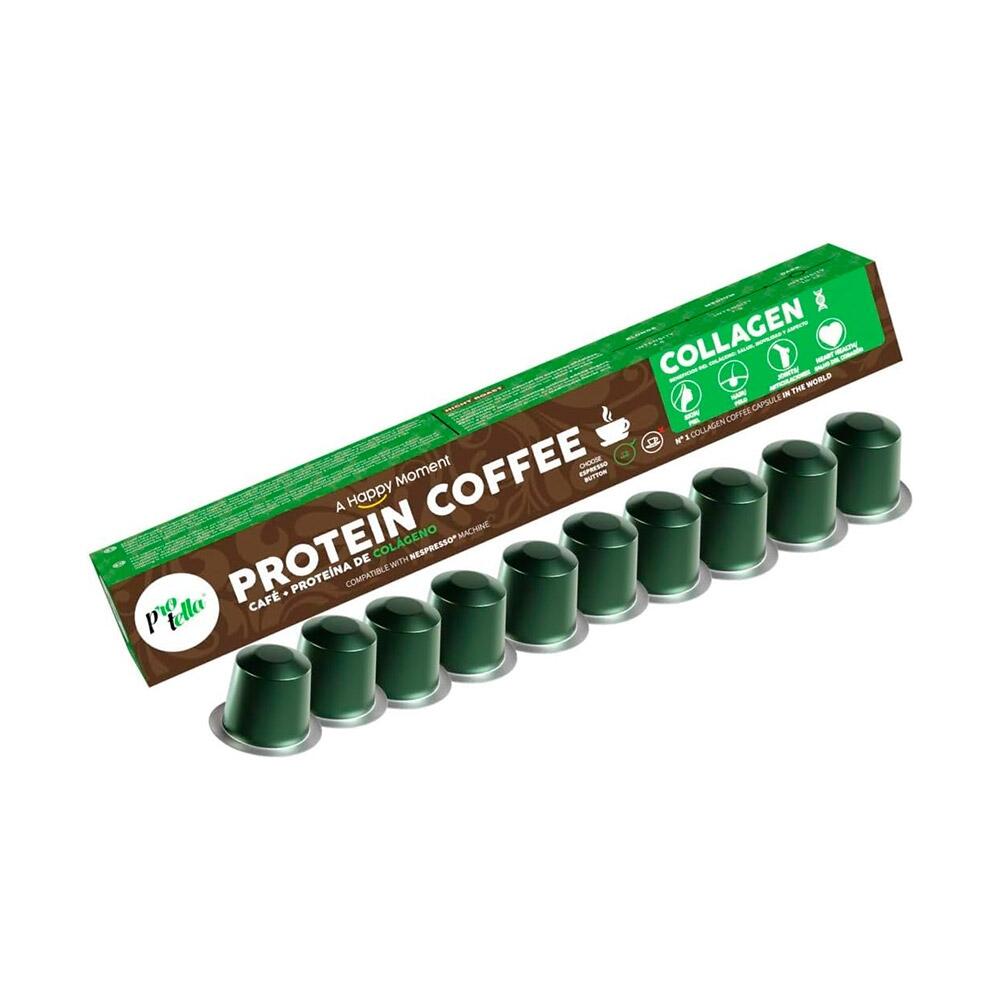 Protella - proteína coffee collagen - cápsulas de café com colagénio