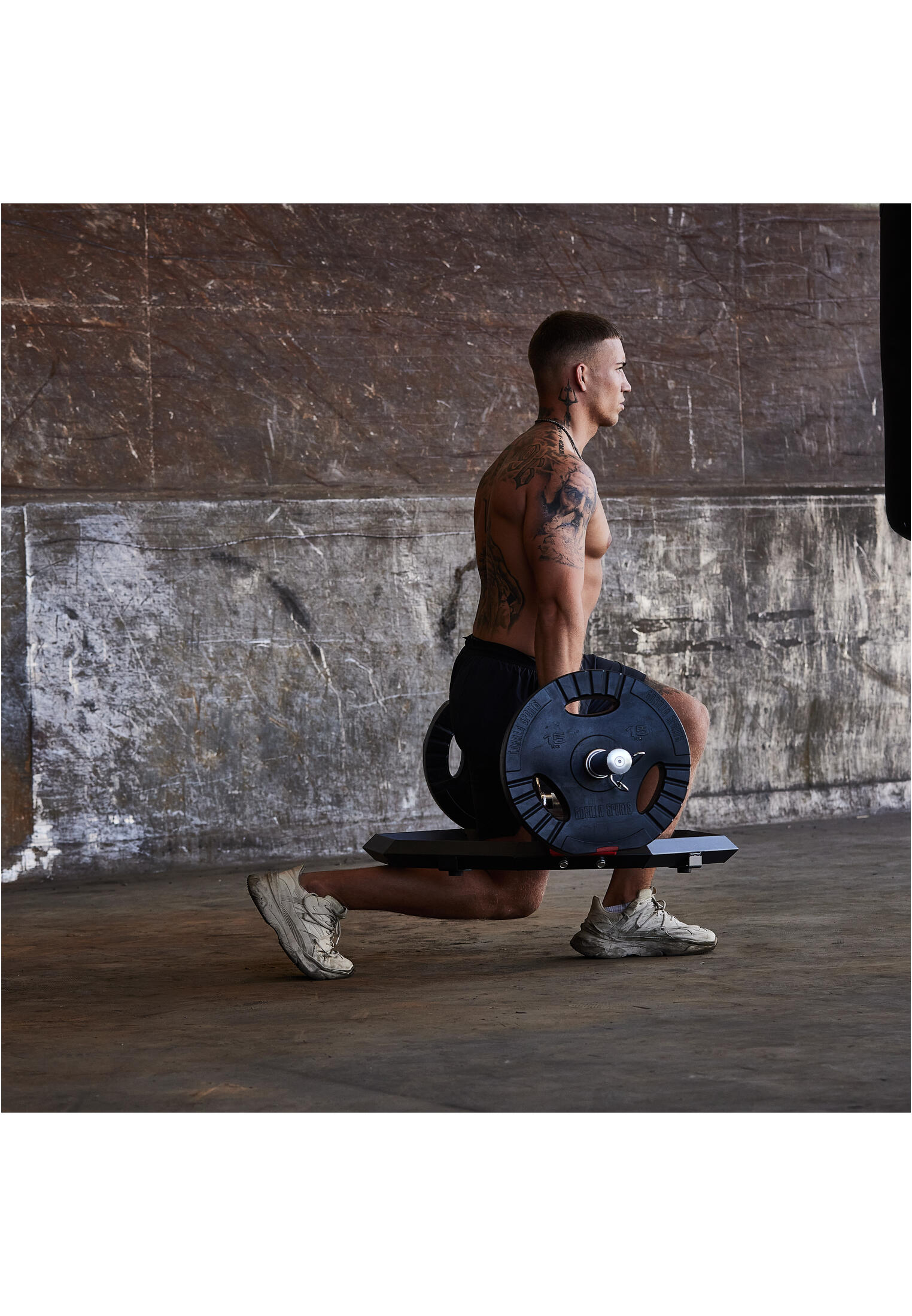 SET D'HALTÈRES DE 68KG PLASTIQUE GRIP + BARRE CURL 120CM | MUSCULATION 4/7