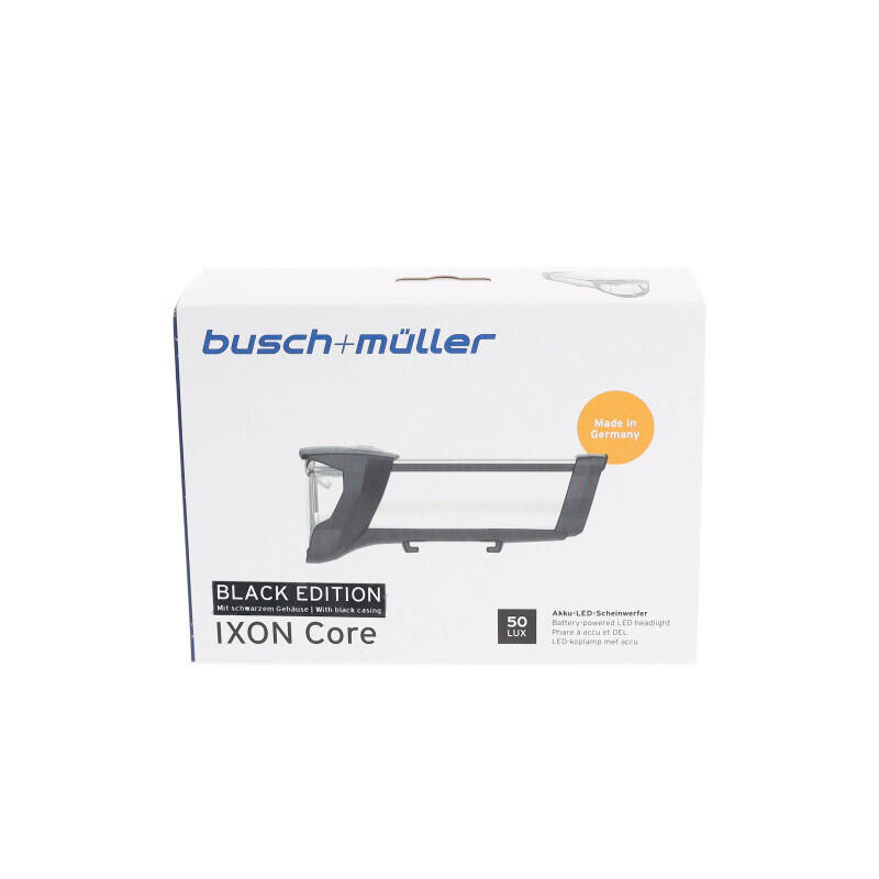 BUSCH + MÜLLER Przednia lampka rowerowa Ixon Core, czarna