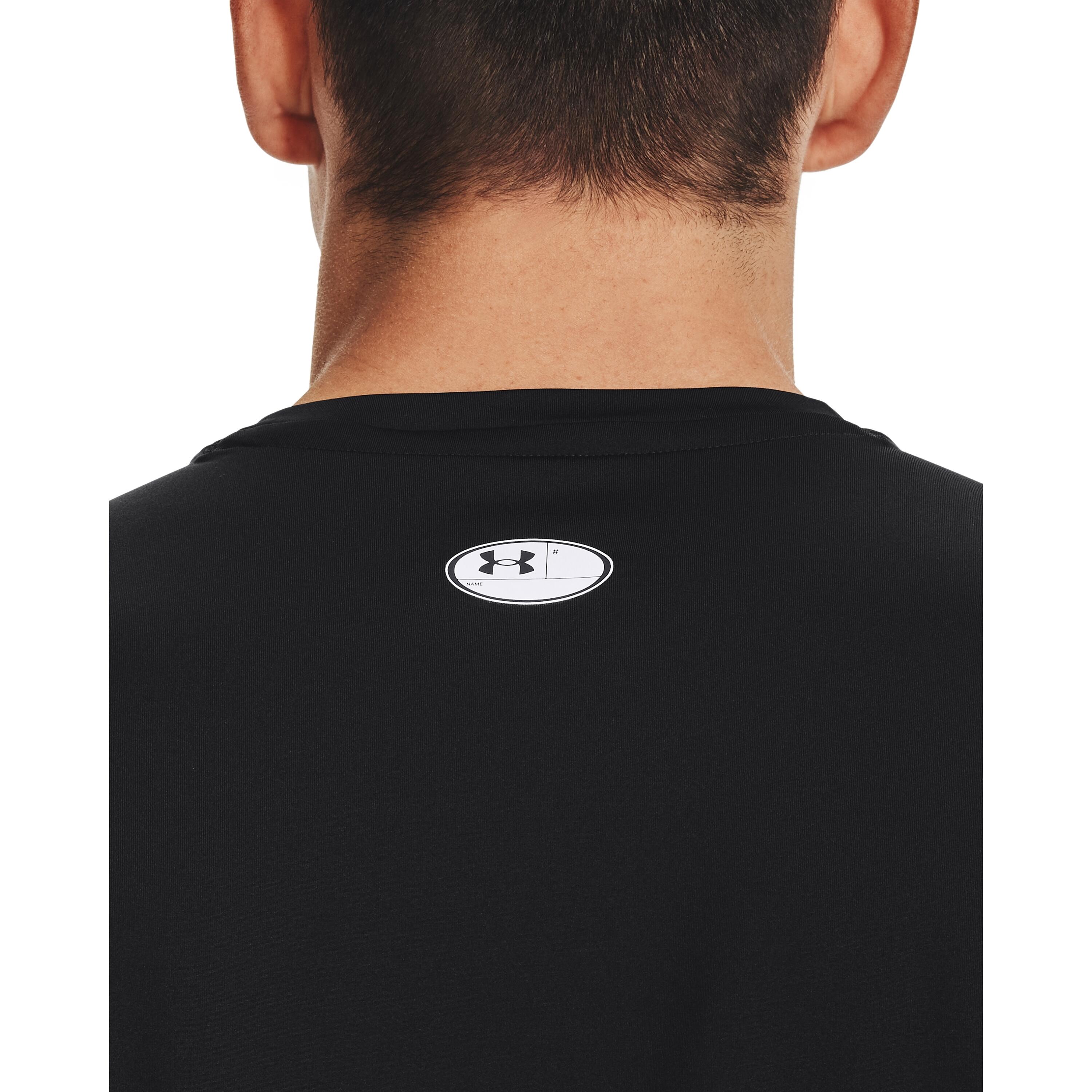 Maglia a Maniche Corte Uomo Under Armour Nero 6/6