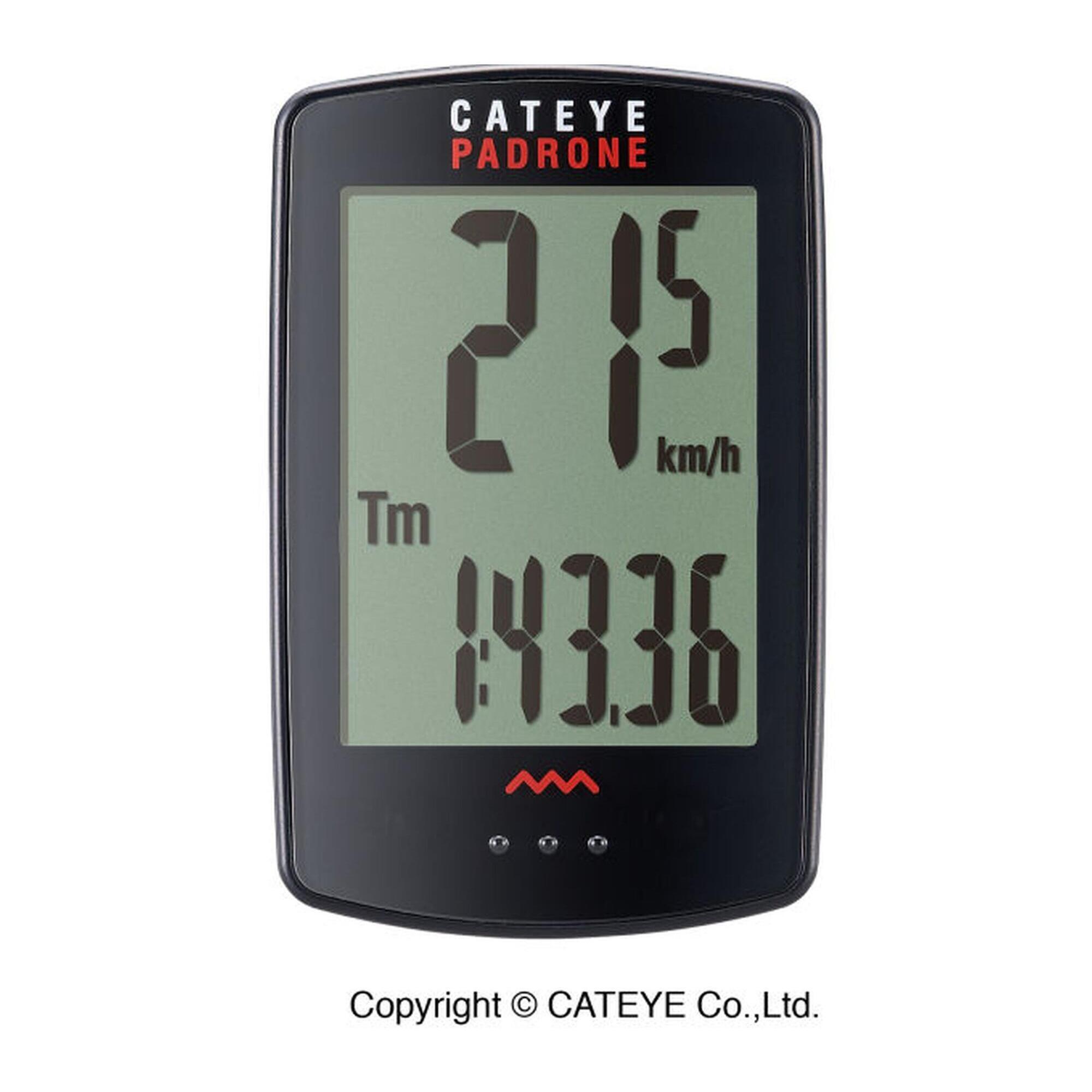 Cateye - Cateye Ordinateur De Vélo Padrone + - Compteur Vélo - Noir - Taille Unique - Decathlon