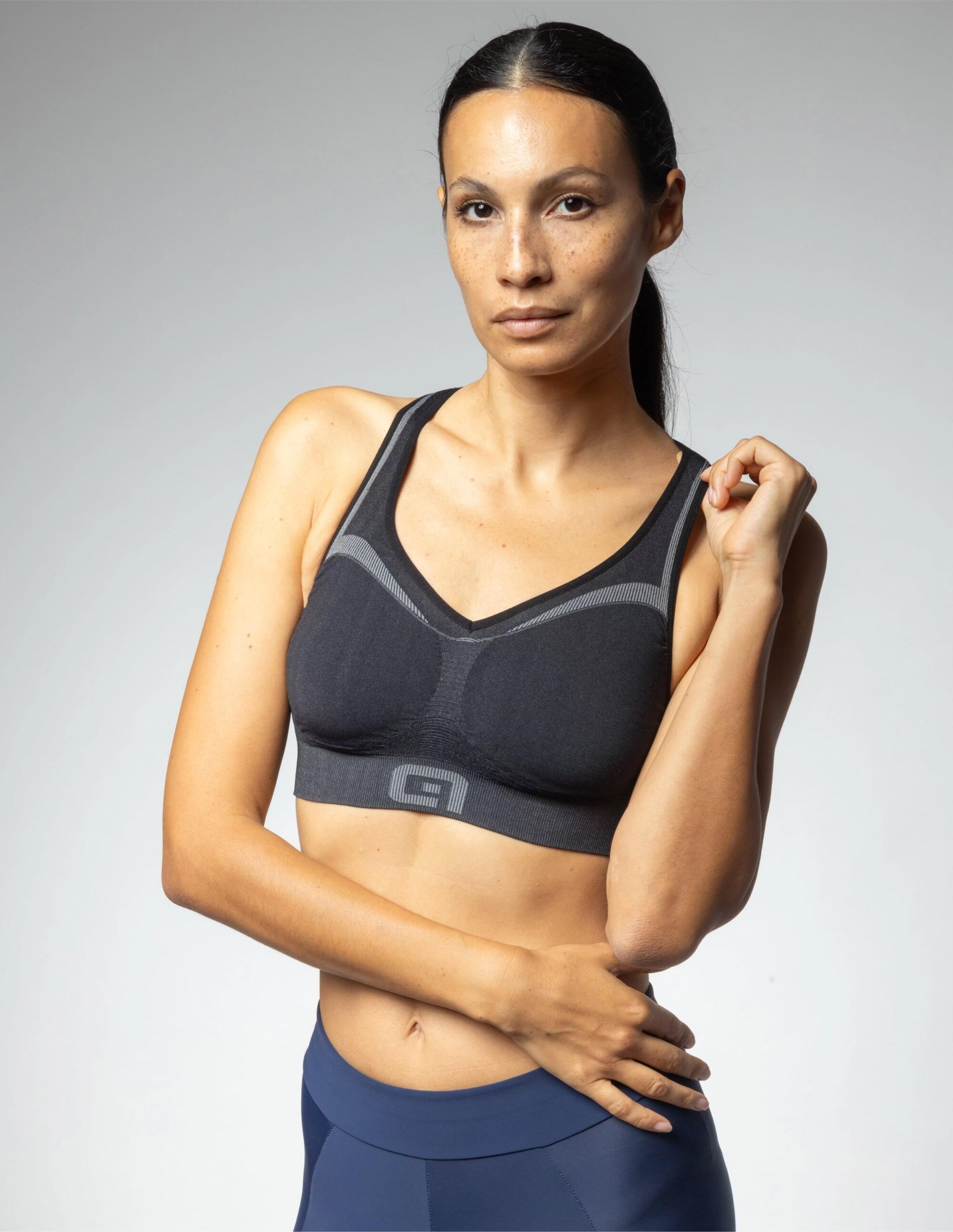 Brassière Femme Alé Intimo Noir Gris 5/7