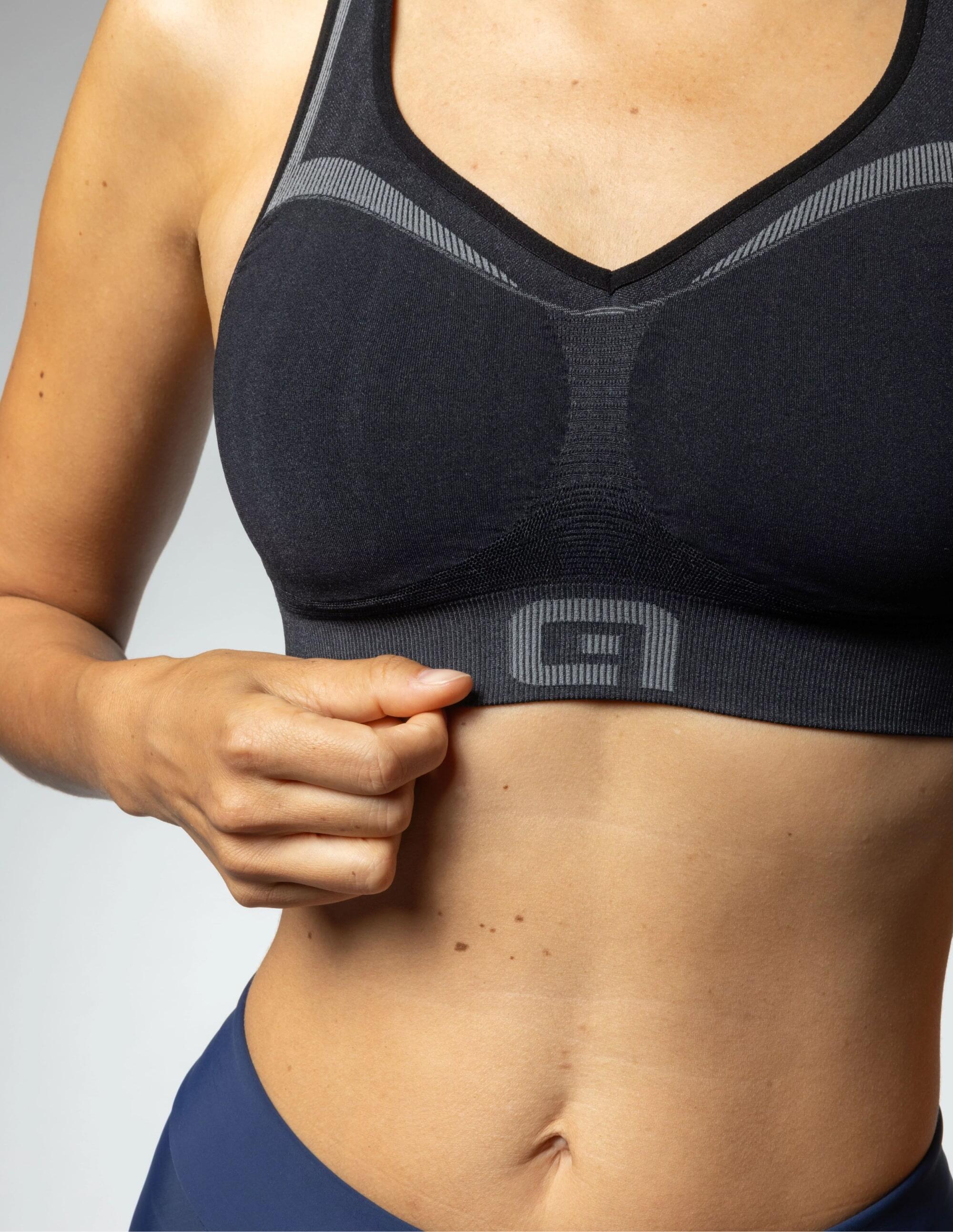 Brassière Femme Alé Intimo Noir Gris 7/7