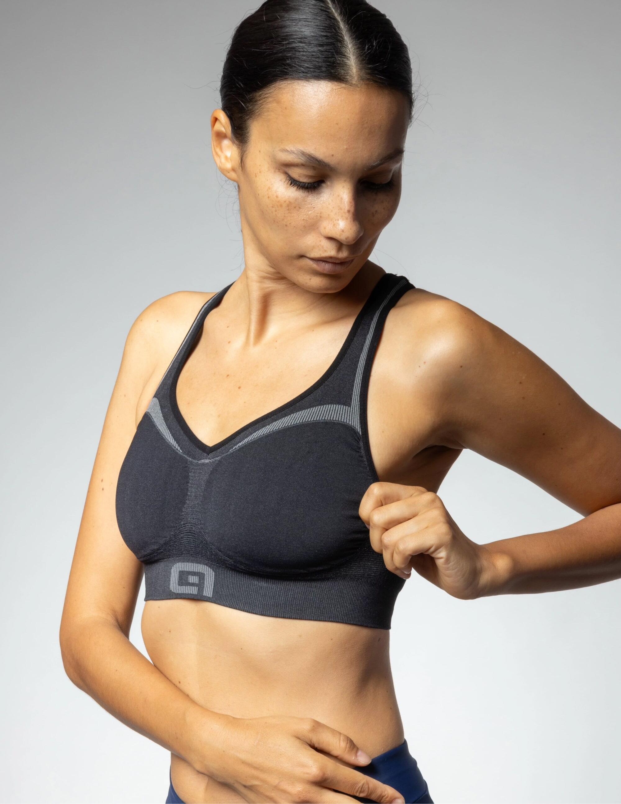 Brassière Femme Alé Intimo Noir Gris 6/7