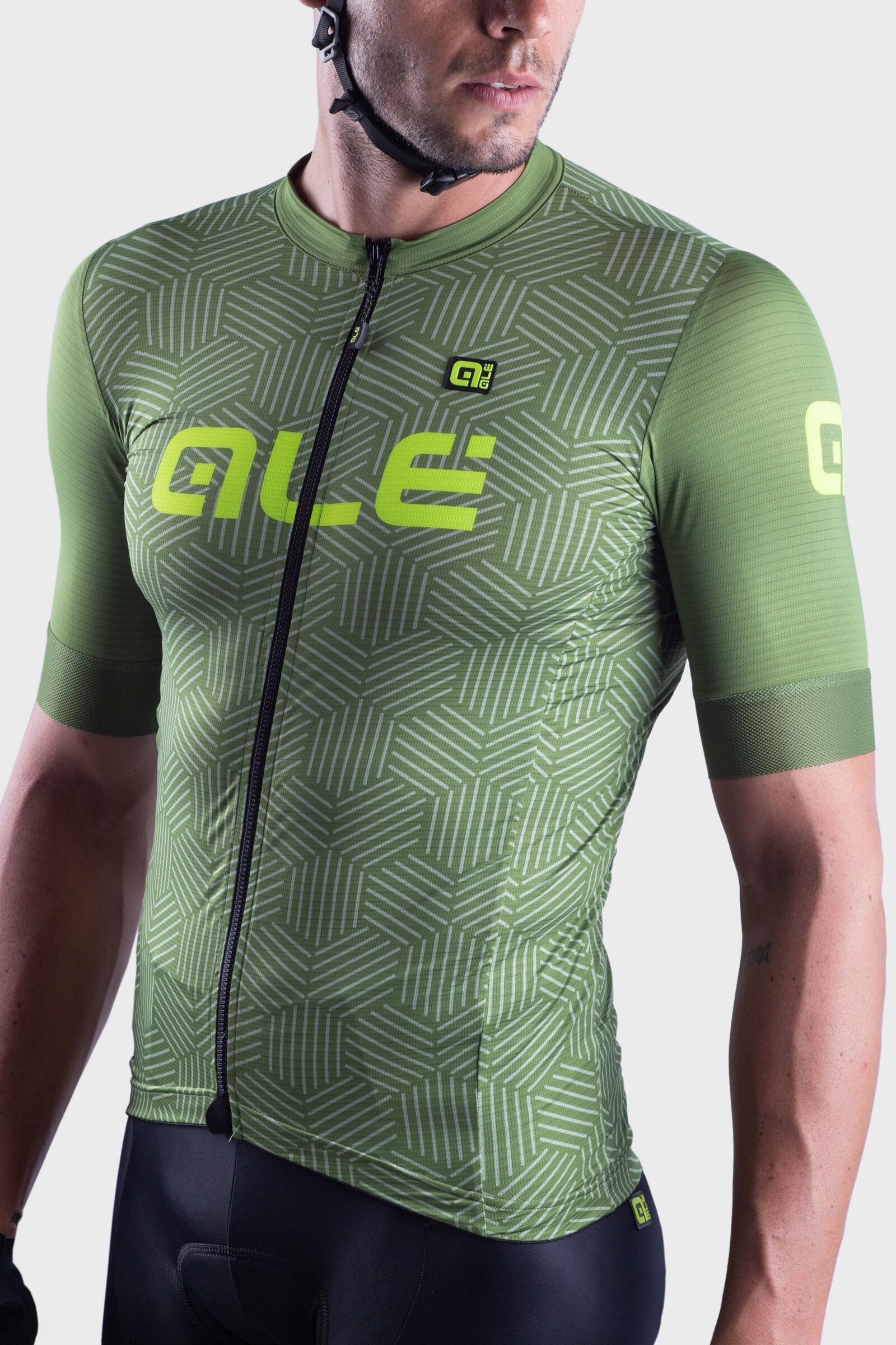 Fietsshirt Heren - Solid Cross Groen 5/6