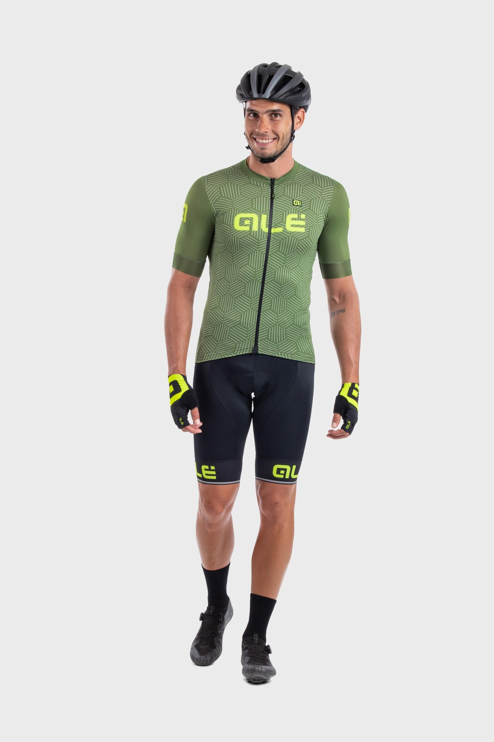 Fietsshirt Heren - Solid Cross Groen 3/6