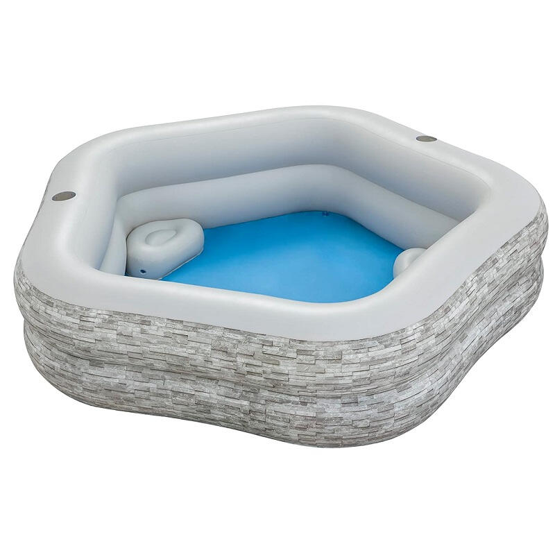 BESTWAY Opblaaszwembad Bestway Grijs
