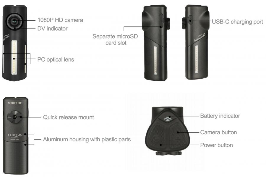Magicshine SEEMEE DV Camera Rear Light (30 Lumens)