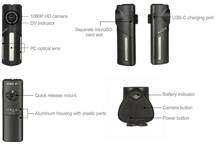 Magicshine SEEMEE DV Camera Rear Light (30 Lumens) -  4