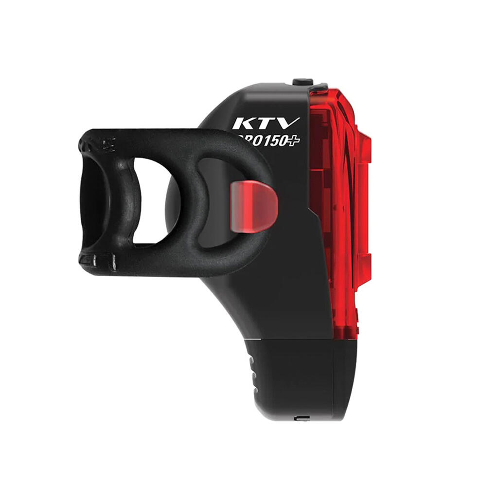 Lezyne KTV Drive Pro+ Rear Light-Black (150 Lumens)