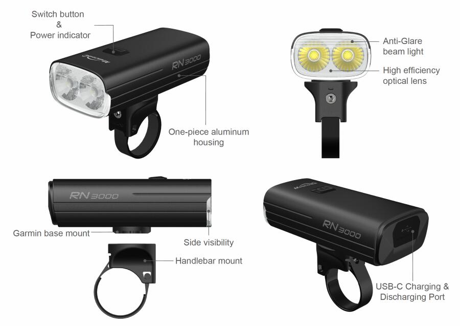Magicshine RN 3000 Front Light (3000 Lumens)