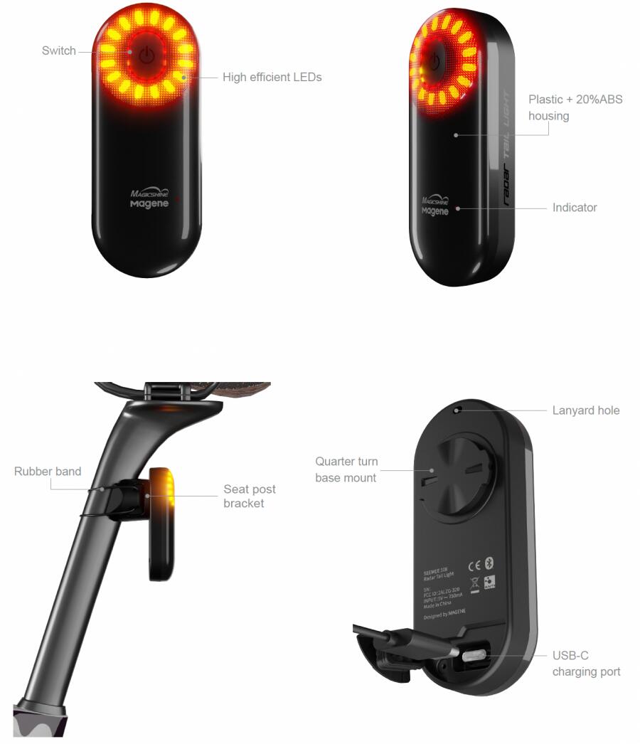 Magicshine SEEMEE 508 Radar Rear Light