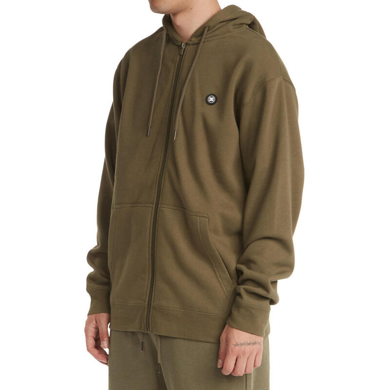 Capuche DC Shoes Riot Zip Up, Vert, Hommes