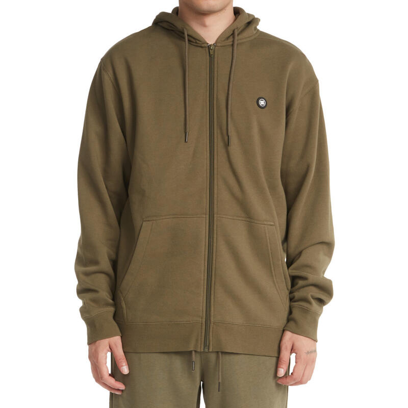 Capuche DC Shoes Riot Zip Up, Vert, Hommes