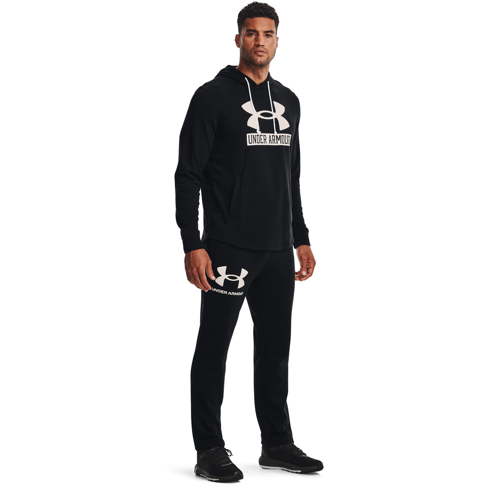 Capuche Under Armour Rival Logo, Noir, Hommes 5/5