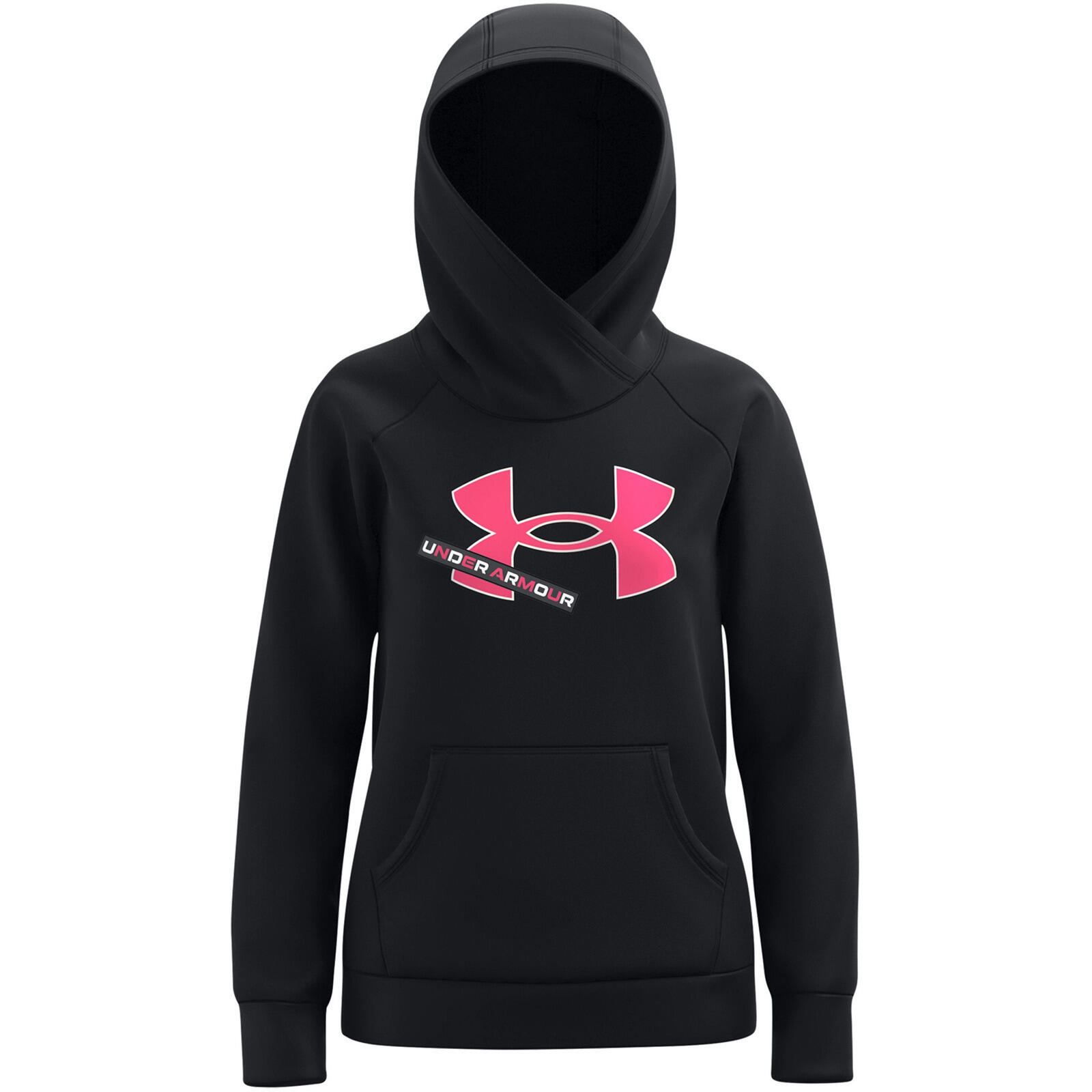 UNDER ARMOUR Kap Under Armour Rival Fleece Logo, Zwart, Kinderen